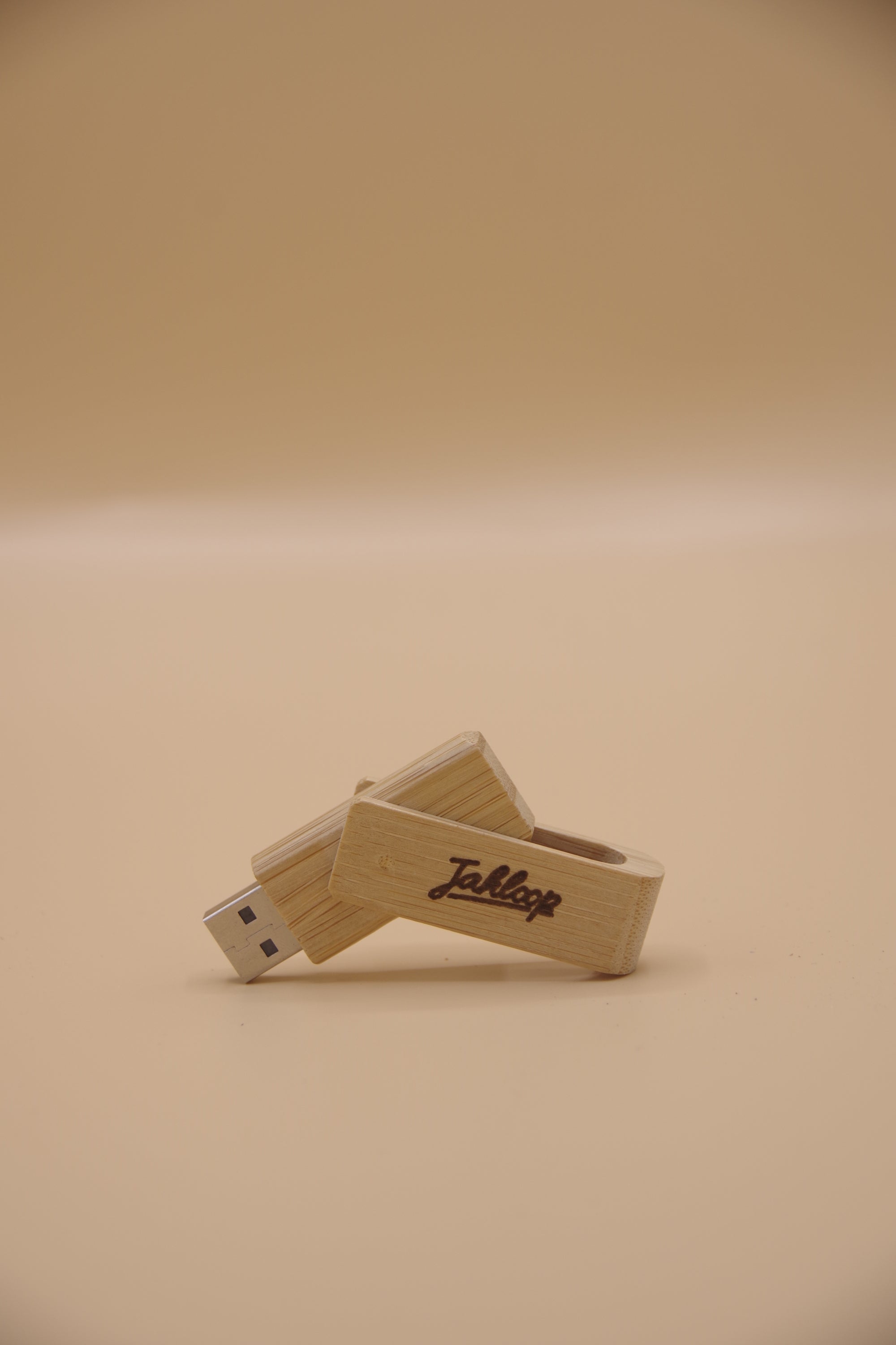 Lot de 10 clés USB en bois naturel